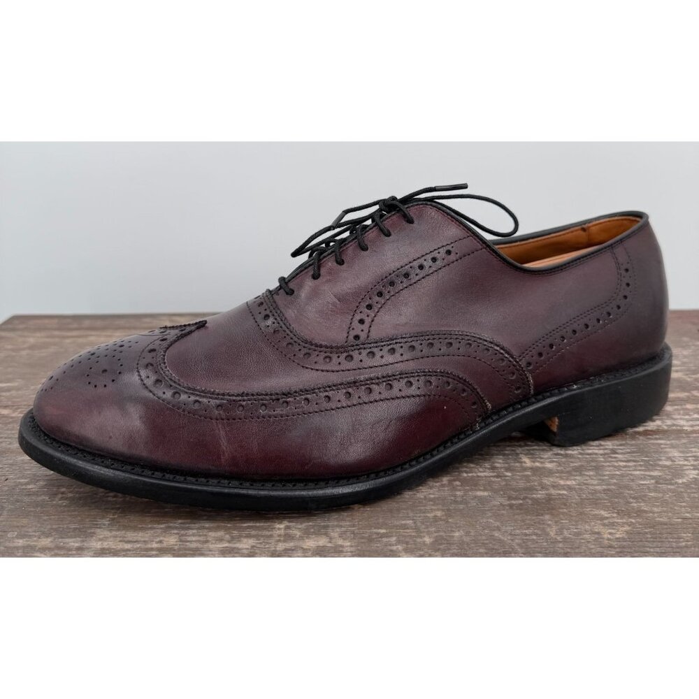 Allen Edmonds Chester Wingtip Oxford Shoes Men’s 9.5 D Burgundy Leather 1973S